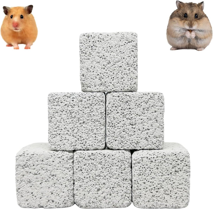 Lava Chew Stones for Rabbits, Guinea Pigs & Chinchillas - 6 Pack