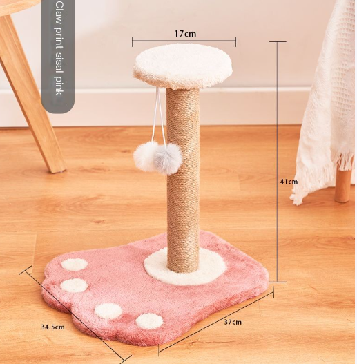 Vertical sisal cat scratching post toy - image 8