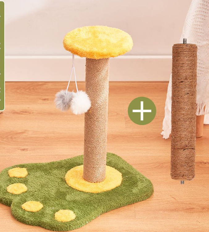 Vertical sisal cat scratching post toy - image 2