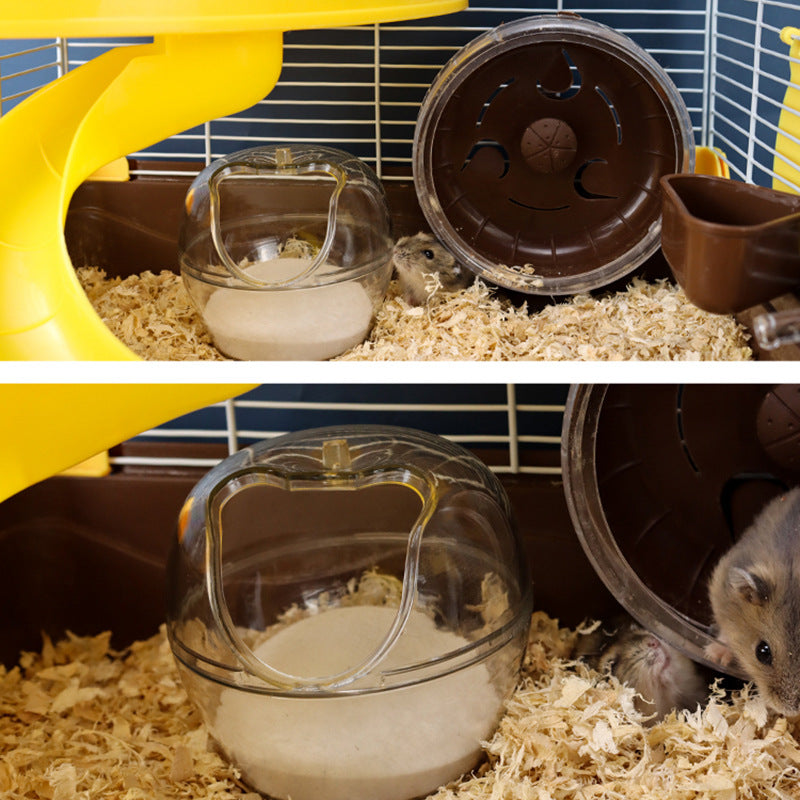 Hamster Toilet and Sand Bath Room for hamsters, rats and mice from Burrowly small pet supplies.
