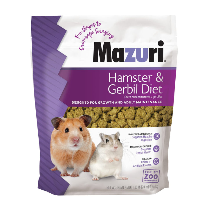 Mazuri Hamster & Gerbil Food Diet - 1.25 lb Bag