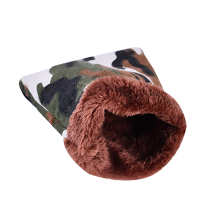 Cozy Canvas Hamster Sleeping Bag for hamsters from Burrowly small pet supplies.
