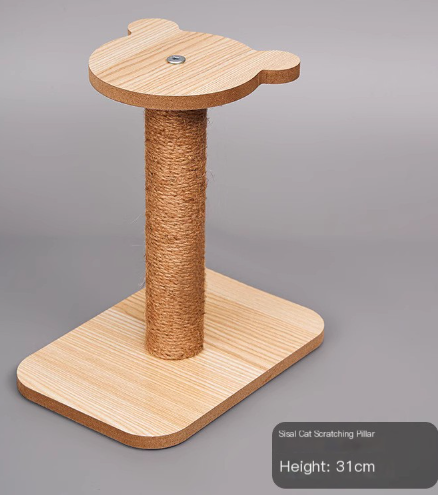 Vertical sisal cat scratching post toy - image 1