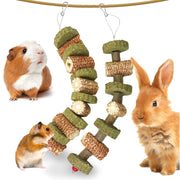 Natural Corncob Rabbit & Guinea Pig Chew Toys - 2 Pack