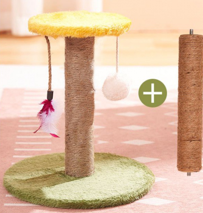 Vertical sisal cat scratching post toy - image 19