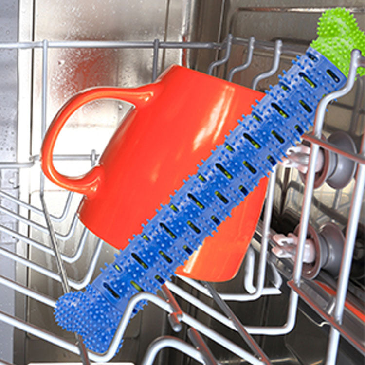 Rubber tooth cleaning chew toy for cats and dogs - image 3