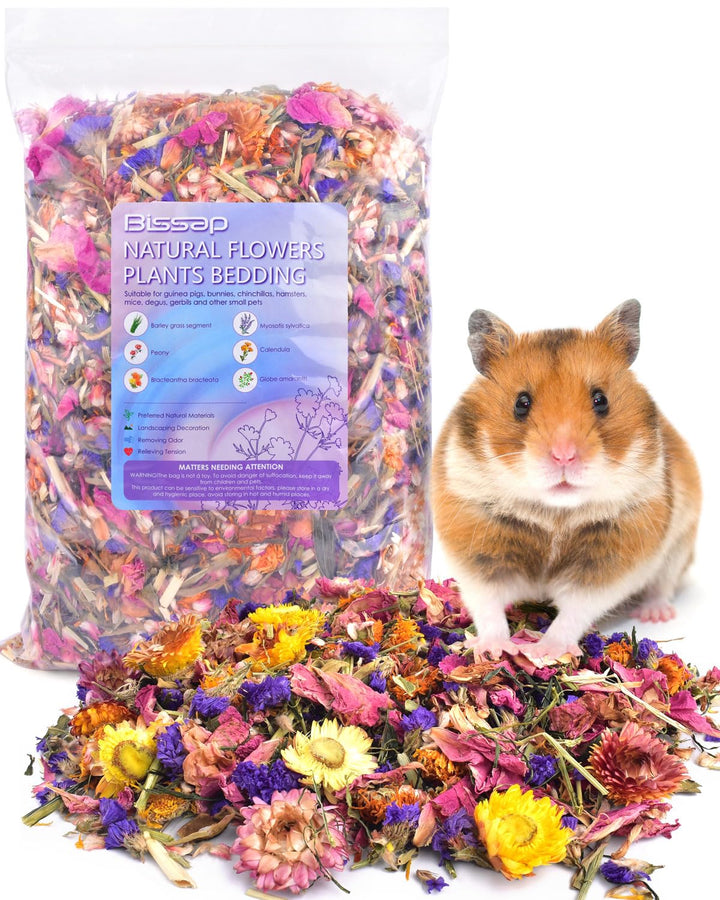 Natural Flower & Herb Hamster Bedding - 300g