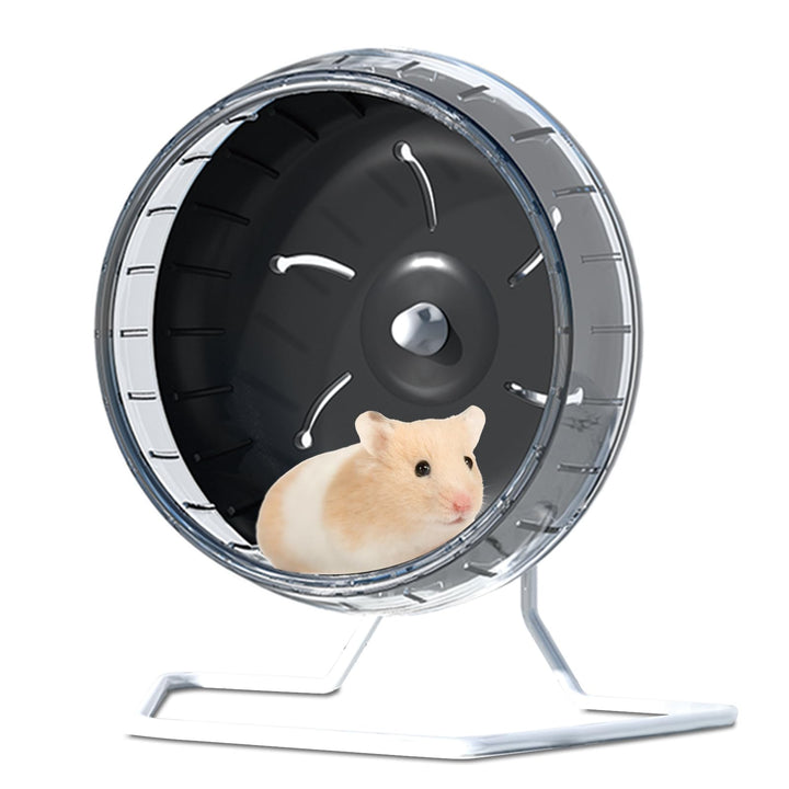 6.7 Inch Silent Hamster Exercise Wheel - Medium Black