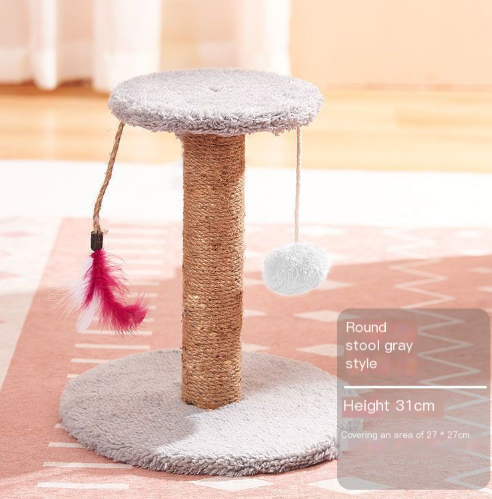 Vertical sisal cat scratching post toy - image 20