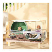 Large 2-Floor Acrylic Small Animal Cage for Rats & Guinea Pigs