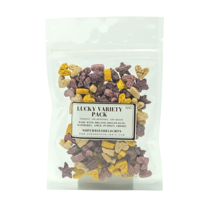 Natural Mini Bite Treats for Rabbits, Hamsters & Chinchillas - 50g