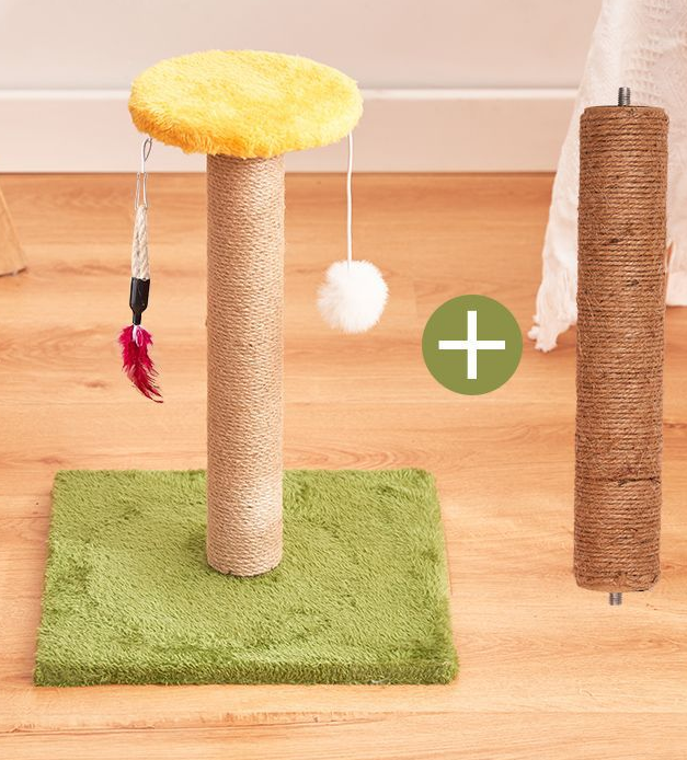 Vertical sisal cat scratching post toy - image 11