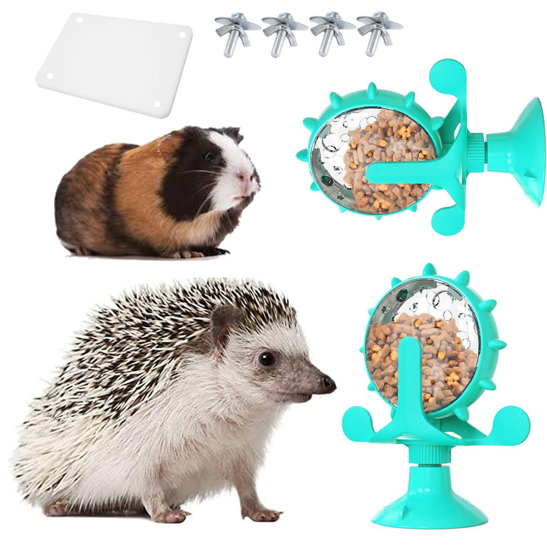 Rotating Treat Ball Enrichment Toy for Hamsters & Rats for hamsters, rats and mice from Burrowly small pet supplies.