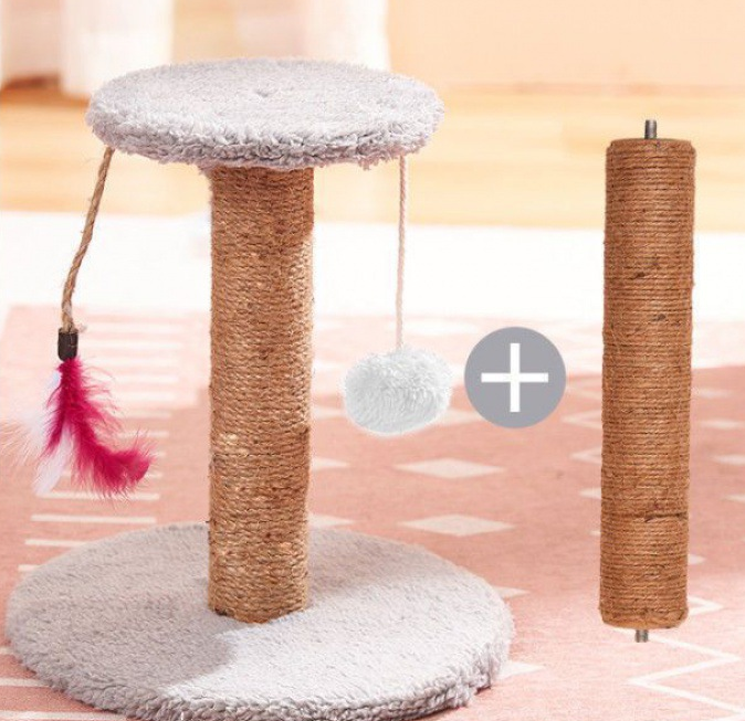 Vertical sisal cat scratching post toy - image 22