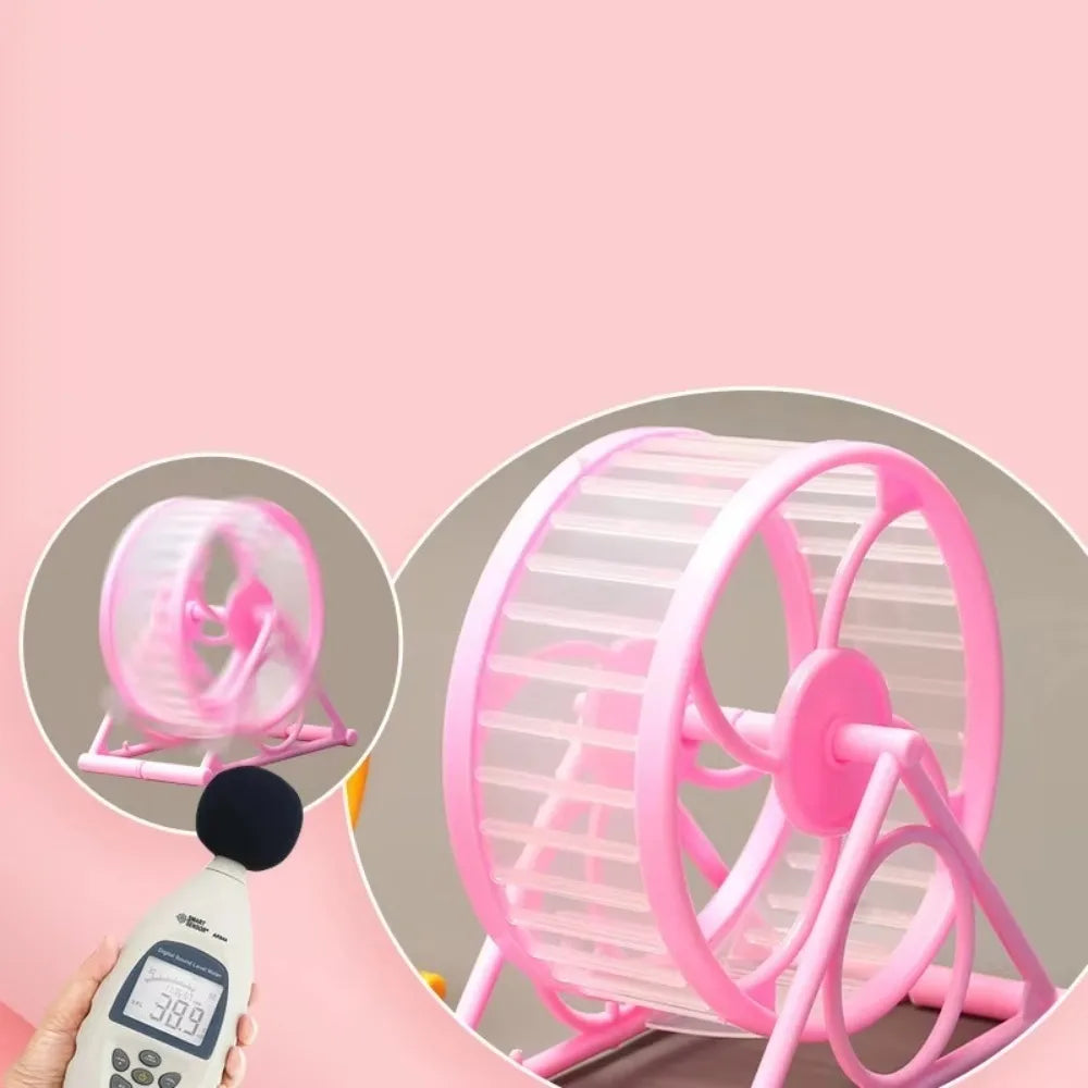 Large Transparent Silent Hamster Running Wheel Anti-jam Non-slip Pet