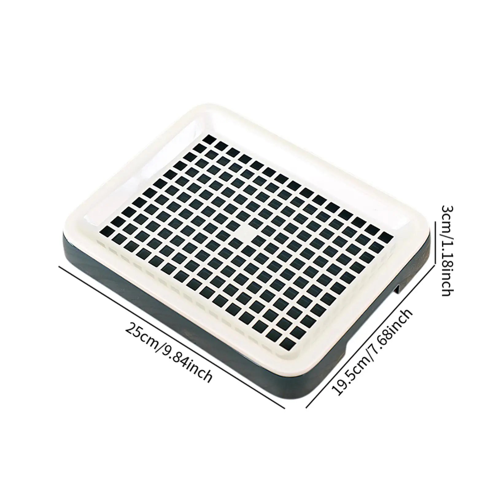 Bunny Corner Potty Trainer Tray for rabbits, ferrets, hamsters, and guinea pigs from Burrowly small pet supplies.
