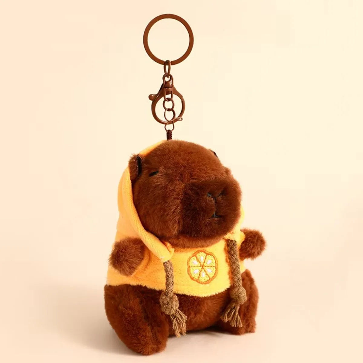 Cute Cartoon Capybara Pendant Plush Toy Doll Bag Hanging Ornaments Cute Kapila Keychain Doll Car Pendant Desktop Doll Ornaments