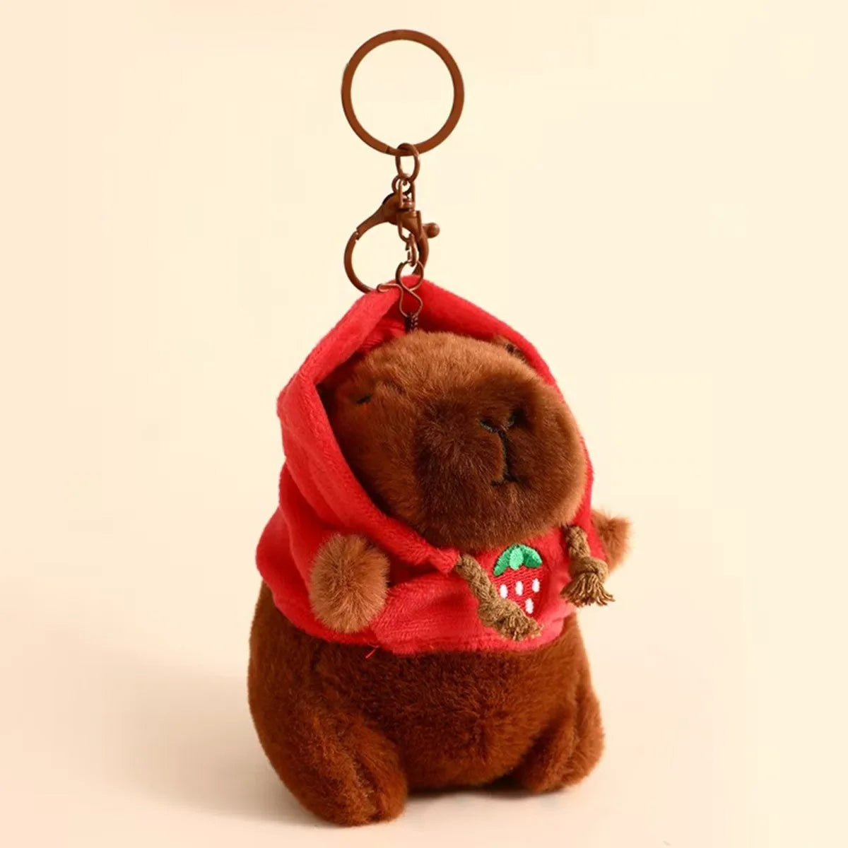 Cute Cartoon Capybara Pendant Plush Toy Doll Bag Hanging Ornaments Cute Kapila Keychain Doll Car Pendant Desktop Doll Ornaments