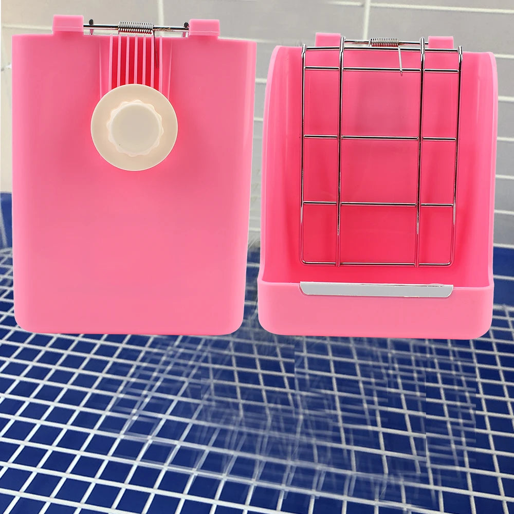 Compact Grass Hay Rack for Small Pets for rabbits, guinea pigs, and chinchillas from Burrowly small pet supplies.
