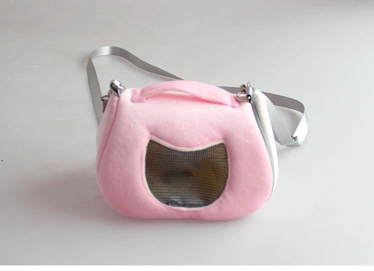 Soft Travel Pouch for Hamsters and Small Pets for hamsters, mice, rats, and gerbils from Burrowly small pet supplies.