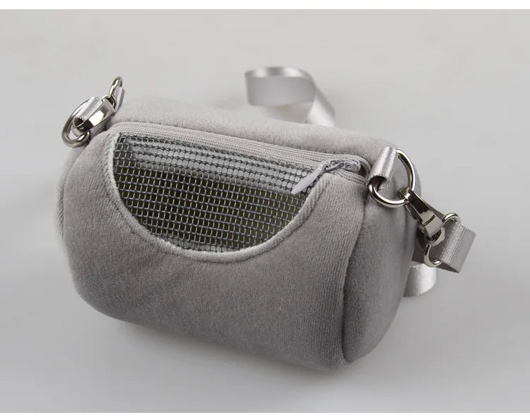 Soft Travel Pouch for Hamsters and Small Pets for hamsters, mice, rats, and gerbils from Burrowly small pet supplies.
