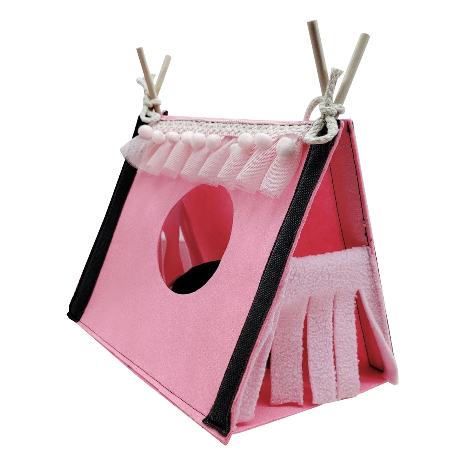 Foldable guinea pig hideout tunnel for cozy small pet play from Burrowly.
