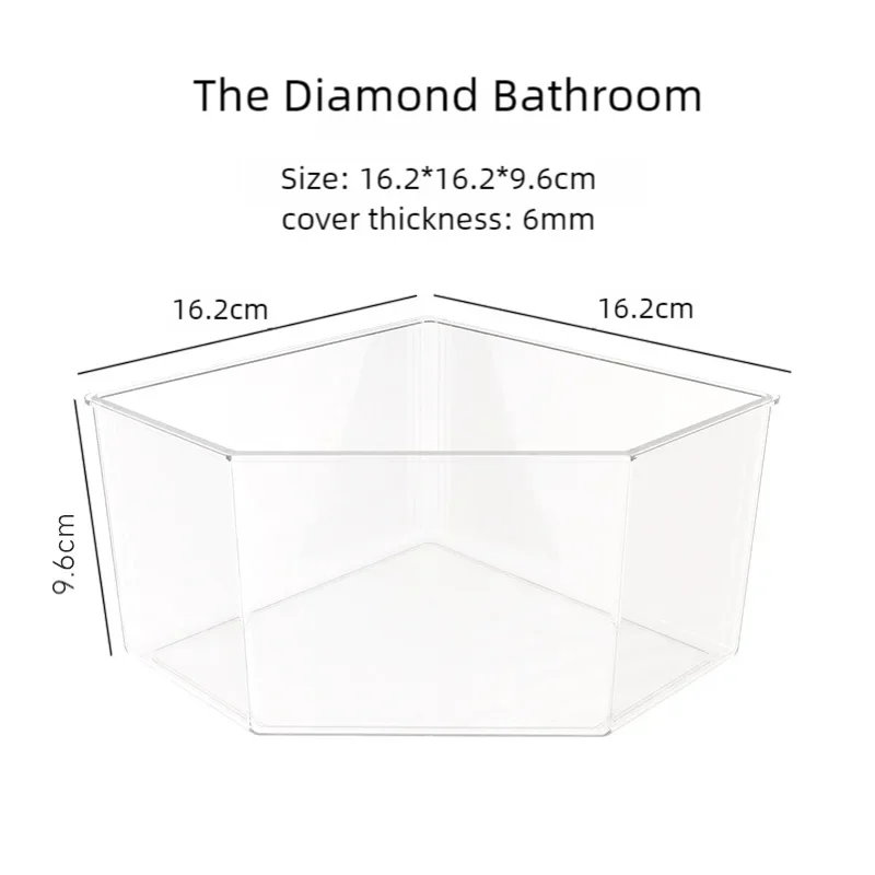 Hamster Bathroom Sinking Acrylic Excavator Box Fully Transparent Golden Bear Supplies Extra Large Toilet Bath Room Sand Basin