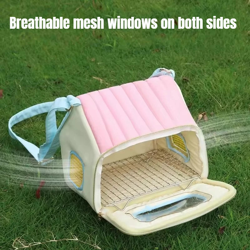 1PC Transparent Bird Carrier Backpack with Breathable Sling Handheld small pet bag Suitable for Parrot Hamster Hedgehog Chipmunk