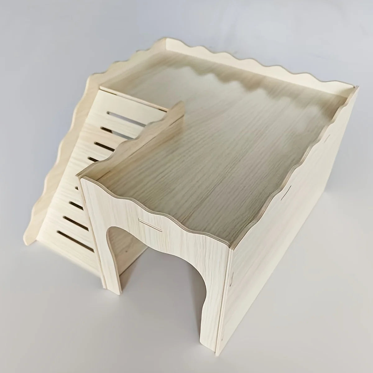 1 Piece of Accessory Color and Style Shipped Randomly Rabbit Castle Wooden