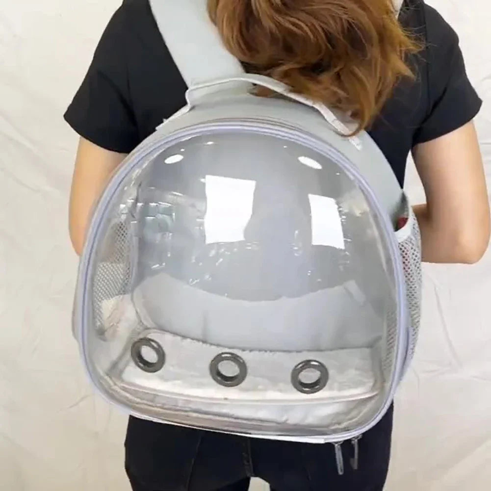 Breathable Travel Carrier Backpack for Small Pets for guinea pigs, rabbits, hamsters, and chinchillas from Burrowly small pet supplies.
