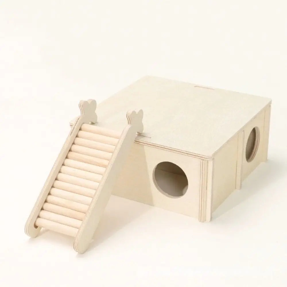 Decorative Wooden Hamster Ladder Wood Animals Cage Ladder Hamster for Burrowly enrichment toys and small pet care.