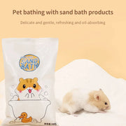 Low Dust Hamster Bath Sand 500g from Burrowly for bedding & substrates and small pet care.