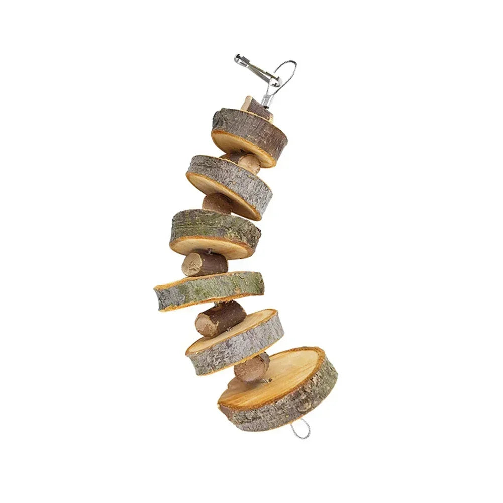 Natural Wood Chew Toy for Small Pets for rabbits, guinea pigs, chinchillas, and hamsters from Burrowly small pet supplies.