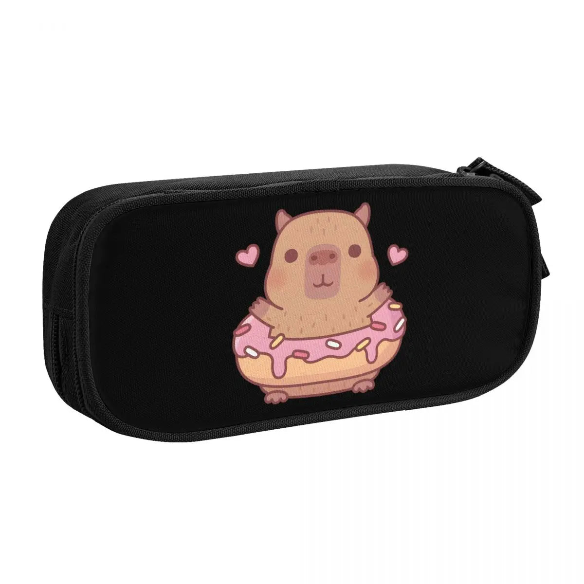 Custom Kawaii Cute Giant Cavy Capybara Pencil Case for Boys Gilrs Big Capacity Pencil Bag School Accessories