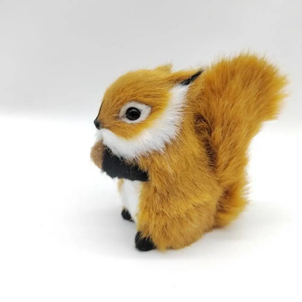 Creative Big Tail Squirrel PP Cotton Soft Squirrel Cartoon White Belly Squirrel Stuffed Plushie Gifts