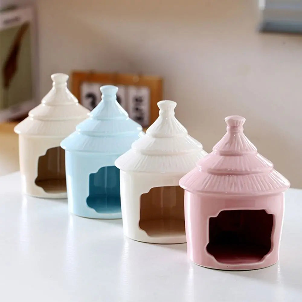 Hamster Landscaping Supplies Ceramic Hamster Nest Cute Cartoon Pet Hiding