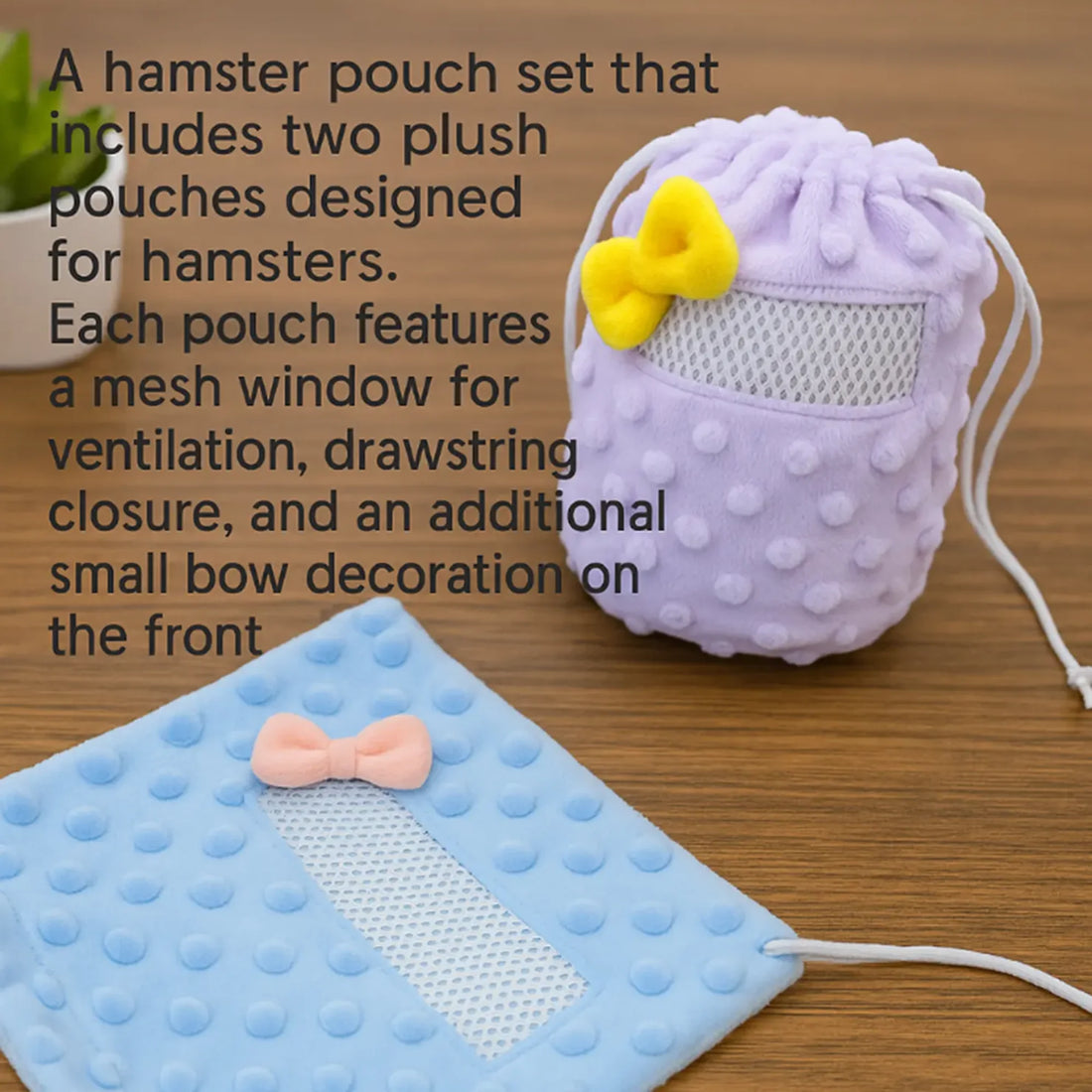 Comfortable Soft Breathable Mesh Fabric Pet Hamster's Travel Bag Hamsters Meerkats Small Pet Supplies Storage Bag
