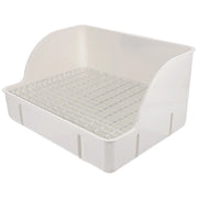 Large Size Rabbit Litter Box Cage Toilet for Bunny Hamster Trainer Potty for Burrowly cleaning and small pet care.