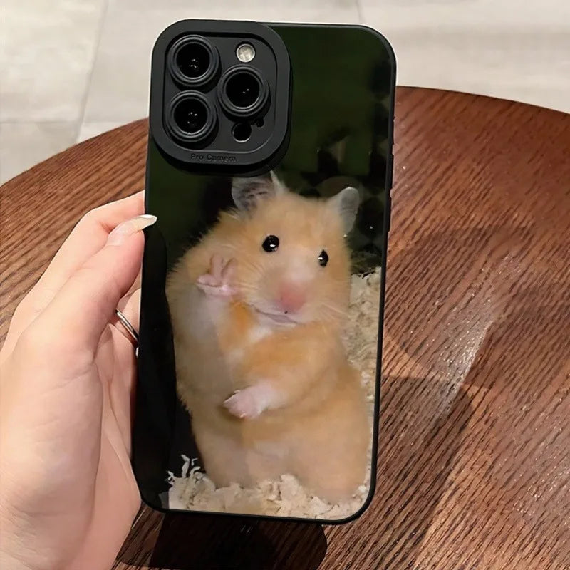 Phone Case For Xiaomi Redmi 13 12 12C 13C 14C Redmi Note 14 13 12 Pro Plus 5G 12S 11 10 Cute Little Hamster Pattern Cases Cover