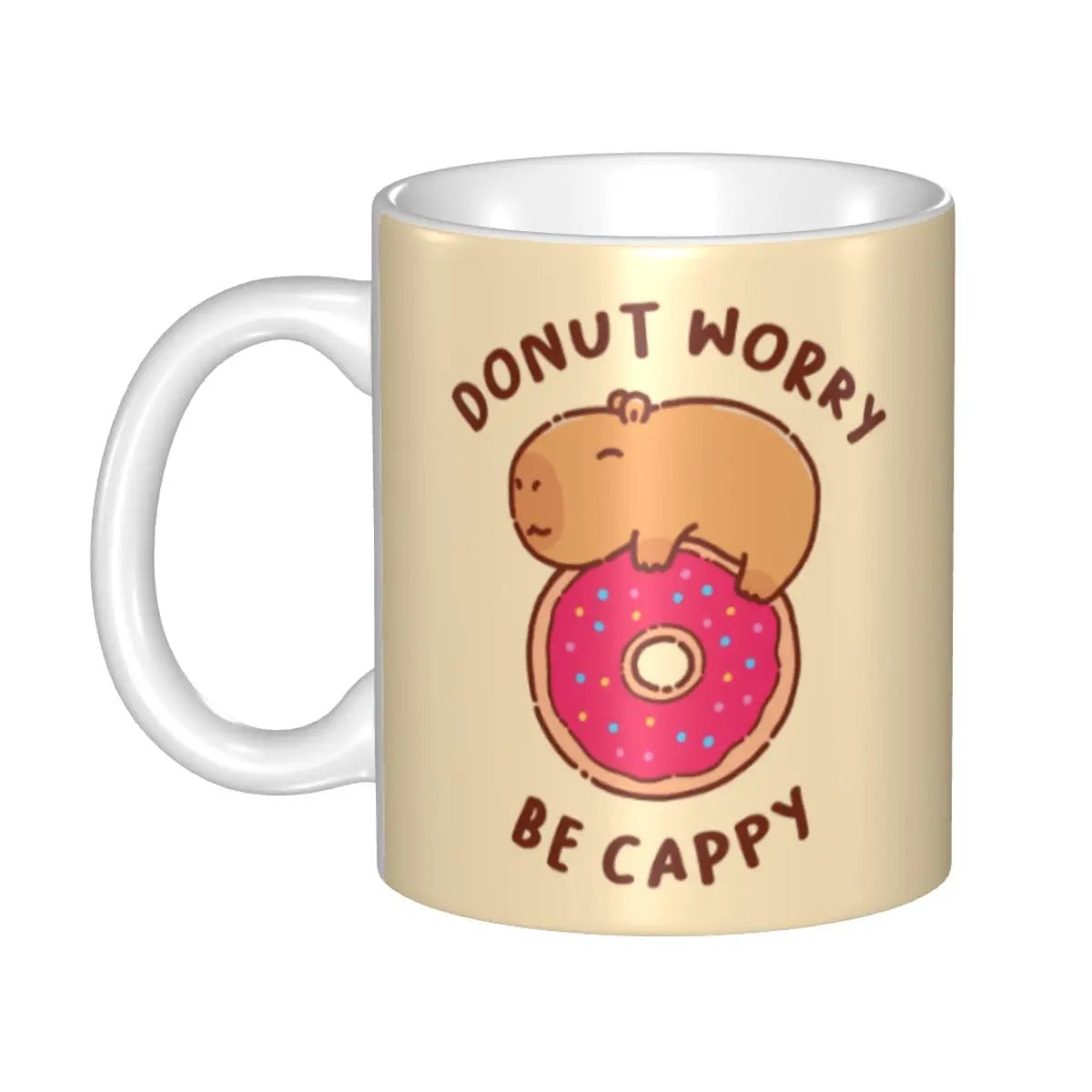 Custom DIY Capybara Giant Cavy Rodent Gamer Gaming Ceramic Mugs Customized Coffee Cup Creative Present