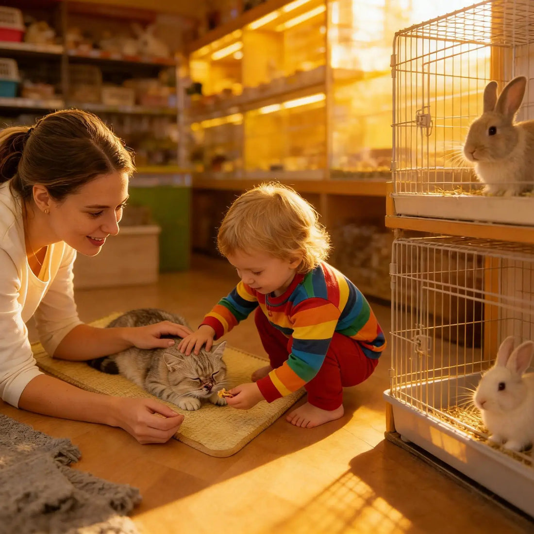 Rabbit Scratching and Foraging Mat for rabbits, and guinea pigs from Burrowly small pet supplies.