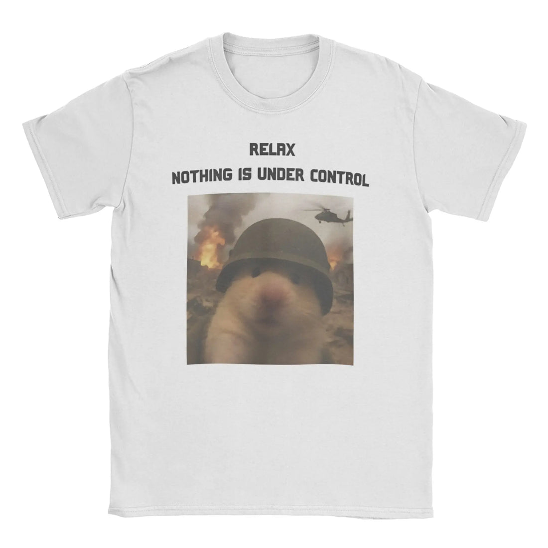 Hamster Meme Calling for Men Women T Shirts  Hipster Tee Shirt Short Sleeve Round Collar T-Shirt Cotton Birthday Present Tops