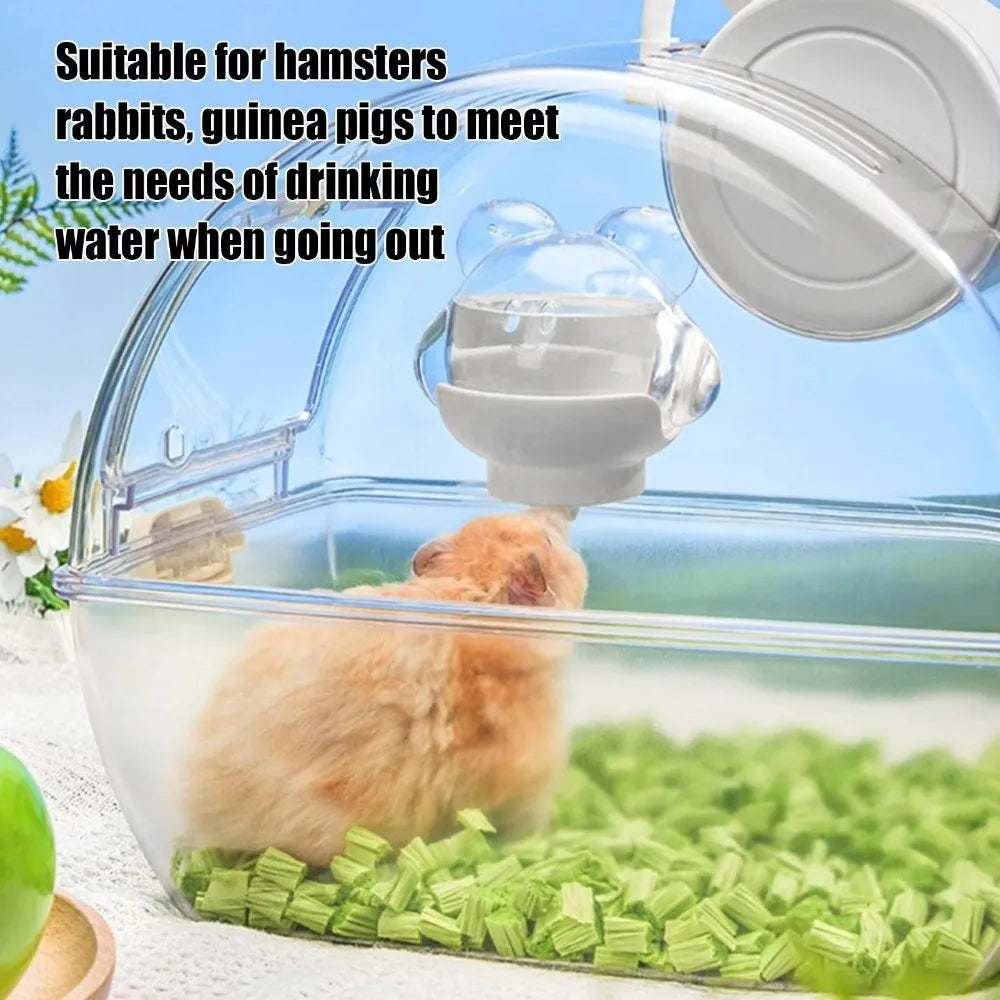 Prevent Dripping Hamster Magnetic Kettle Magnetic Rack Automatic Hamster Water Bottle Wall Mounted 220ml Pet Water Dispenser