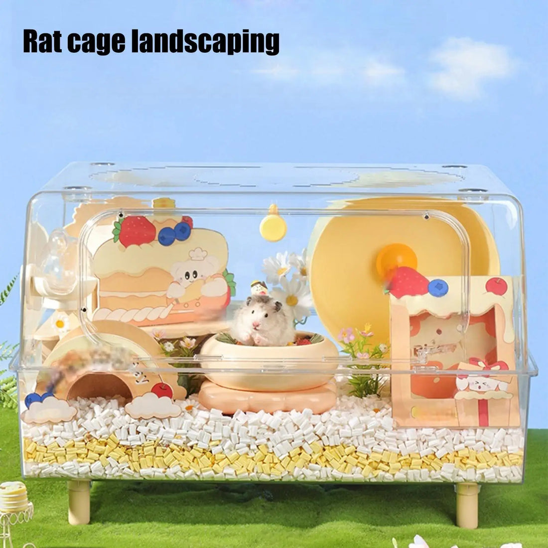 Hamster Food Bowl Ceramic Pet Bathing Container Ceramic Hamster Sand Bath Container For Gerbils Mice Degus Ferrets Squirrels