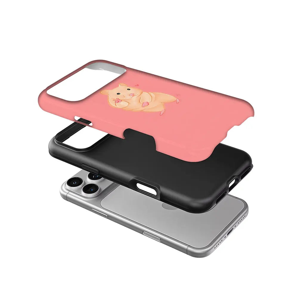 Peace Hamster Phone Case For Magnetic Phone Case for IPhone 17 16 15 14 13 Pro Max Plus Single Double-layer tough Case