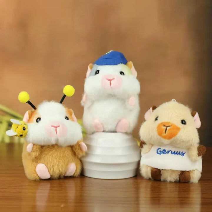 Birthday Gift Plush Toys Cute Guinea Pig Pendant Plush Doll Stuffed Animals Cartoon Kapibala Keychain Children Christmas Gifts