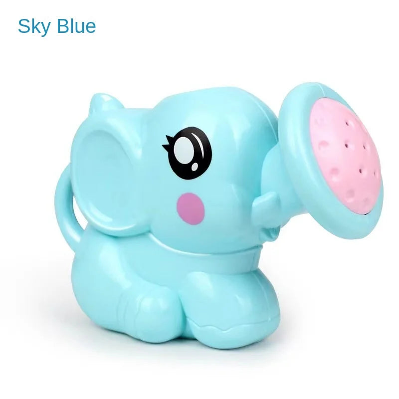 Bath Toy Plastic Kettle Bath Shower Tool Baby Bathroom Toy Elephant