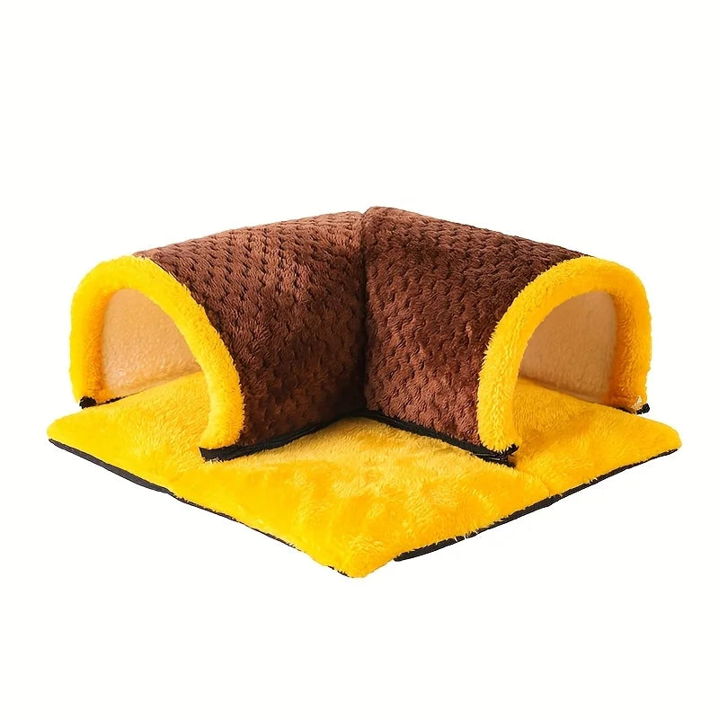 Cozy guinea pig hideout tunnel bed for Burrowly small pet comfort.