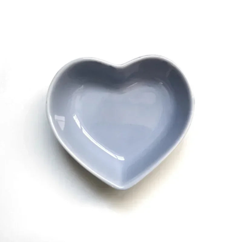Colorful Heart Ceramic Bowl for Small Pets