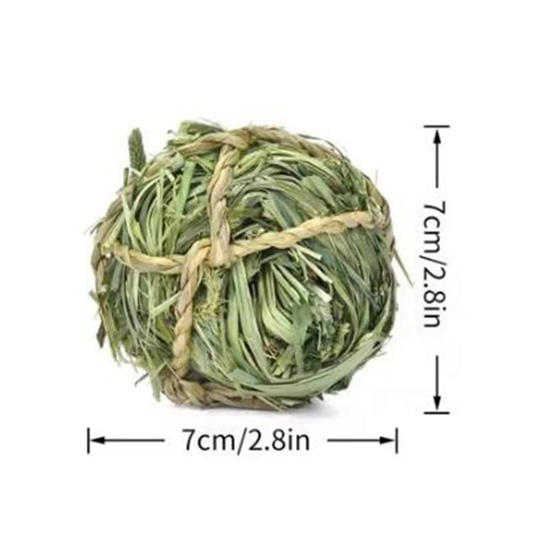 Rabbit Chew Toys Timothy Grass Hay Ball Small Animal Activity Play Toy for